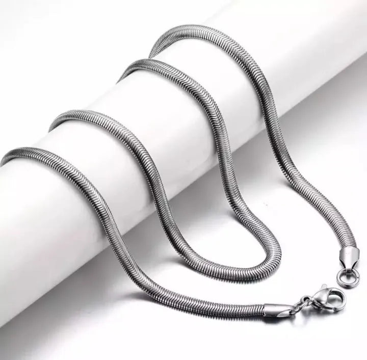 Unisex Stainless Steel Snake Chain Necklace